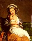 Madame Vigee-Lebrun et sa fille, Jeanne-Lucie-Louise by Elisabeth Louise Vigee-Le Brun